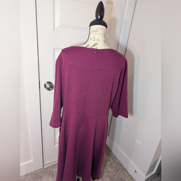 Danny And Nicole Elegant Magenta Dress Size 1X - Picture 2 of 9